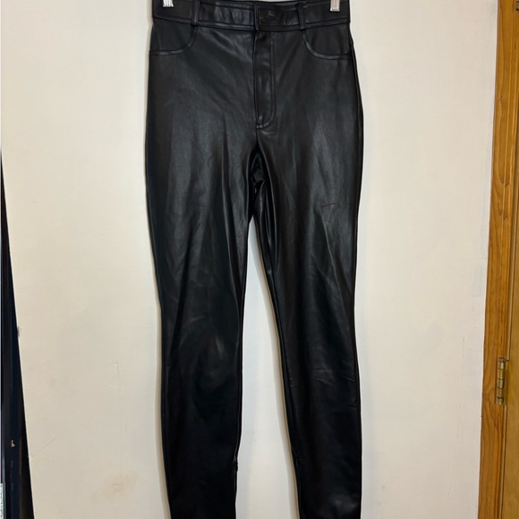 Zara High waist straight skinny faux leather ankle zip pants - Picture 10 of 10